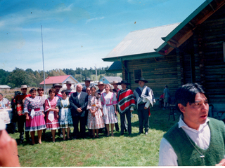 Durante la visita del Obispo