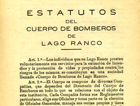 Estatutos del Cuerpo de Bomberos