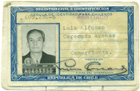 Cédula de Identidad de Luis Cereceda