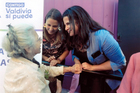 Con la ministra de la mujer y la alcaldesa