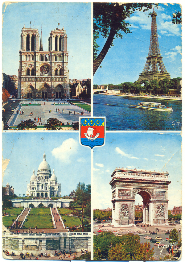 Postal enviada desde Paris