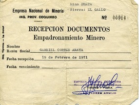 Empadronamiento minero