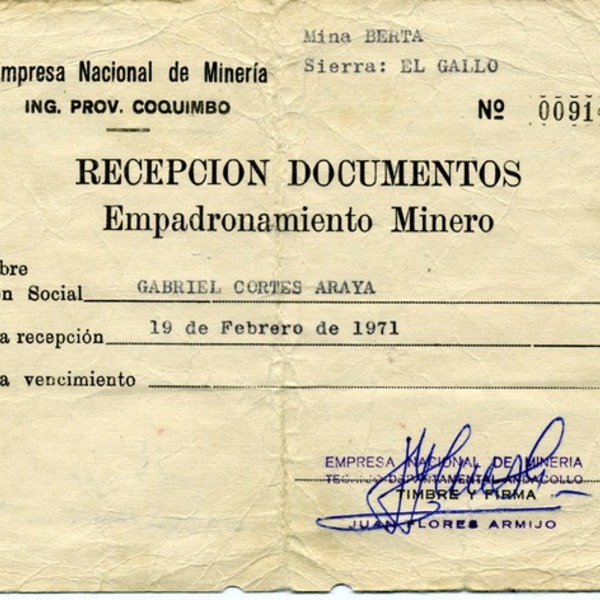 Empadronamiento minero