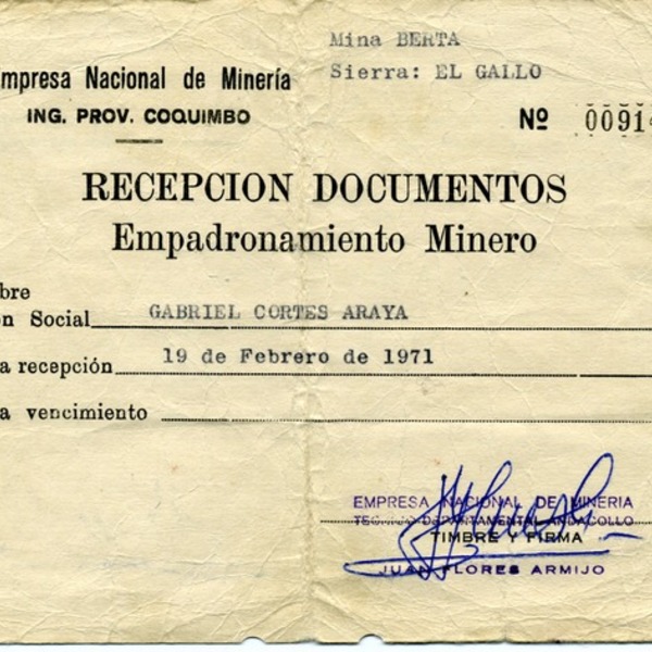 Empadronamiento minero