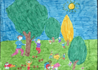 Dibujo de concurso para revista