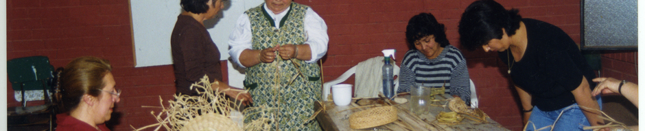 Taller de cestería de totora