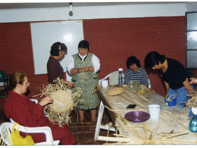 Taller de cestería de totora