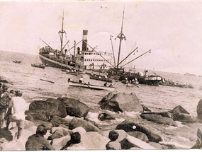 Naufragio del barco El Canelo