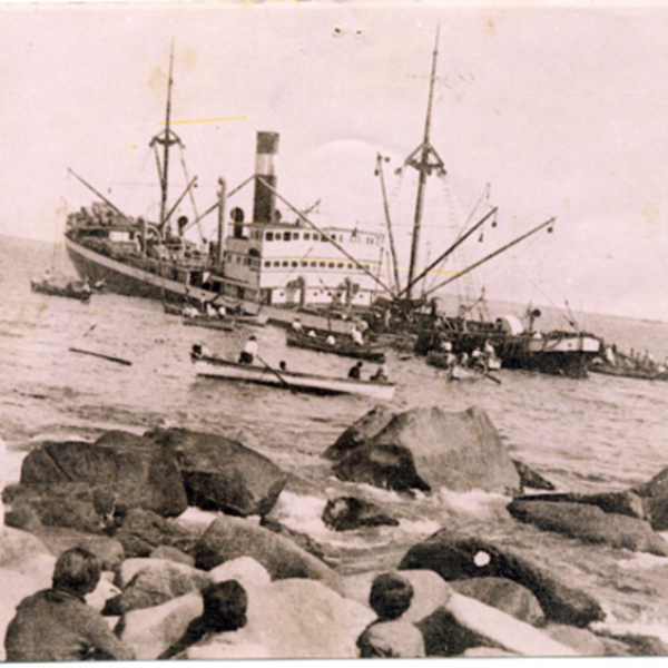 Naufragio del barco El Canelo