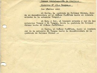 Límites de El Tangue Límites de El Tangue