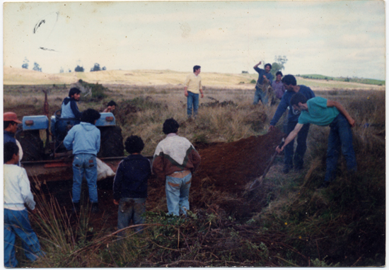 Construcción de cancha de fútbol