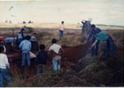 Construcción de cancha de fútbol