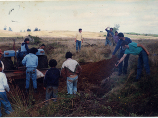 Construcción de cancha de fútbol