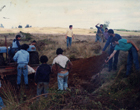 Construcción de cancha de fútbol