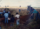 Construcción de cancha de fútbol