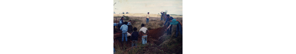 Construcción de cancha de fútbol