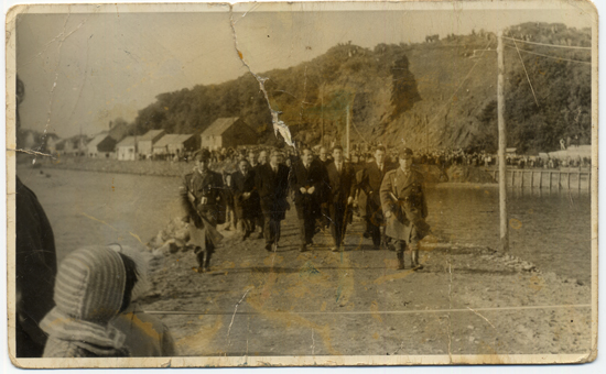 Inauguración del piedraplén de Calbuco