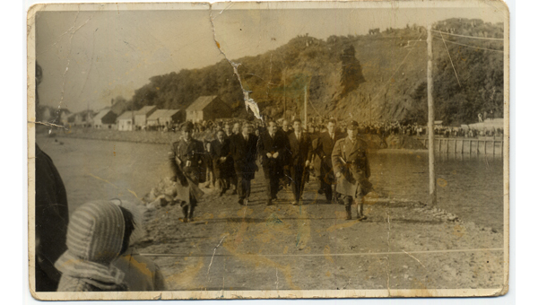 Inauguración del piedraplén de Calbuco