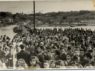 Inauguración del piedraplén Inauguración del piedraplén