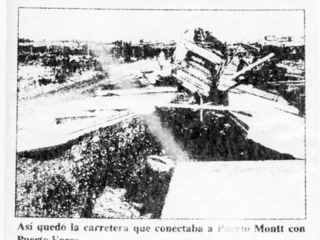 Destrucción de carretera