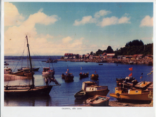 Panorámica de la bahía de Calbuco