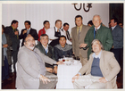 Concejales durante un cóctel Concejales durante un cóctel