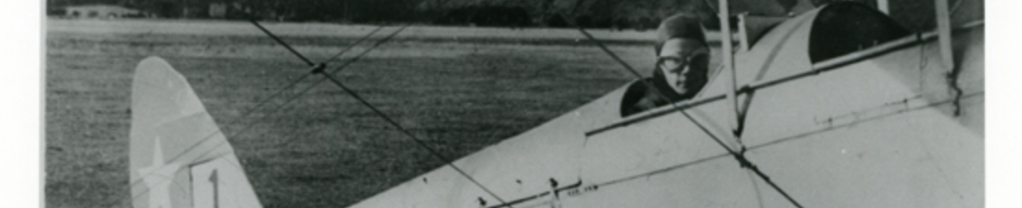 Piloto sobre su avioneta