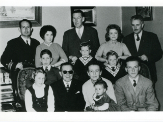 Otto Hardenssen junto a su familia