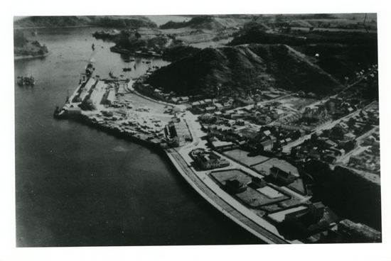 Vista aérea del puerto