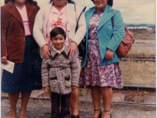 Despedida en la estación de trenes