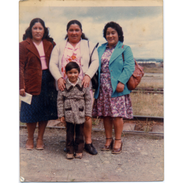 Despedida en la estación de trenes