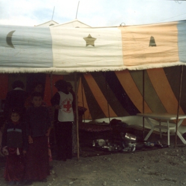 Operativo en campamento gitano