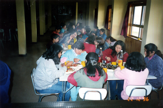 Almuerzo en el internado