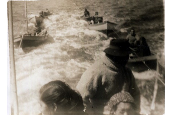 Bote de pescadores de sierra