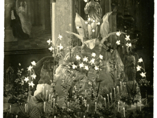 Altar a la virgen María