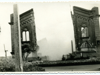 Demolición del frontis de la catedral Demolición del frontis de la catedral
