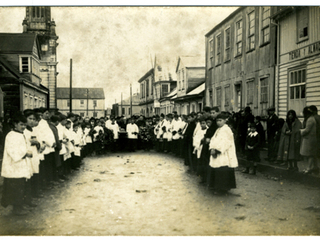 Funeral por las calles de Ancud Funeral por las calles de Ancud
