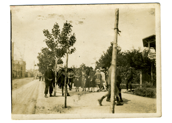 Paseo en la plaza de armas