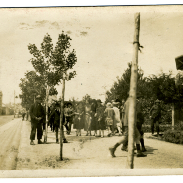 Paseo en la plaza de armas