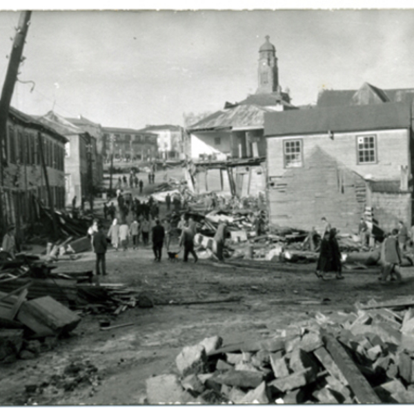 Destrucción del terremoto de 1960