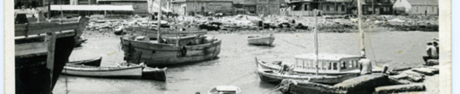 Destrucción de la dársena por el terremoto de 1960 Destrucción de la dársena por el terremoto de 1960