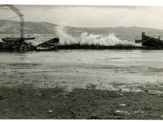 Marejadas en el muelle