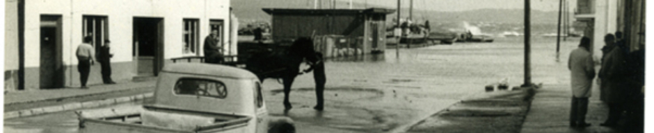 Marejadas en el muelle