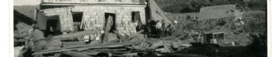 Casa destruida por el terremoto