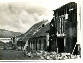 Destrucción en calle Chacabuco