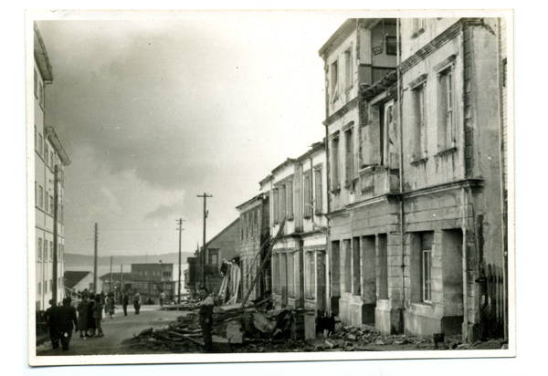 Destrucción en calle Pudeto