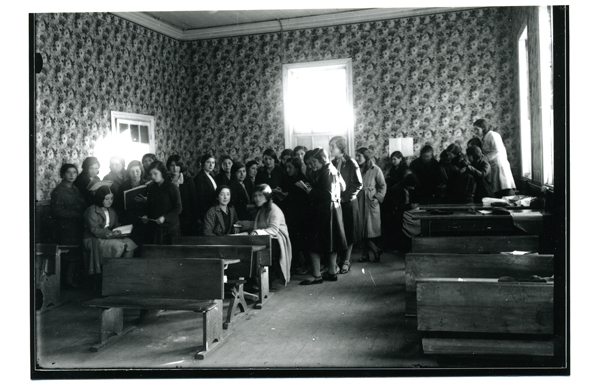 Alumnas de la Escuela Normal Rural