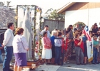 Procesión de la virgen del Carmen en el Centro de Detención Preventiva