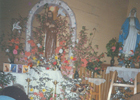 Decoración del altar de la Iglesia San Francisco