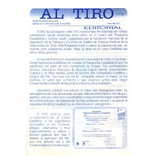 "Al Tiro" Nº 18